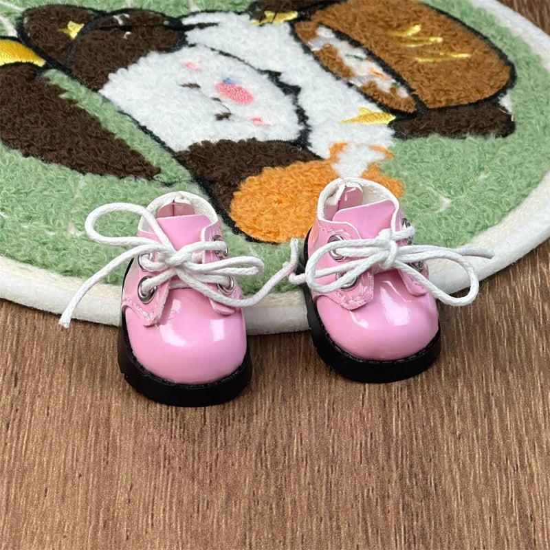 Jojedomo Compatible with Labubu Doll Shoes for 17cm Doll,Shoes Used for Labubu Accessories (P-Pink) - Image 2